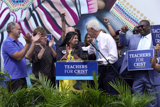 Charlie Crist and Karla Hernandez-Mats