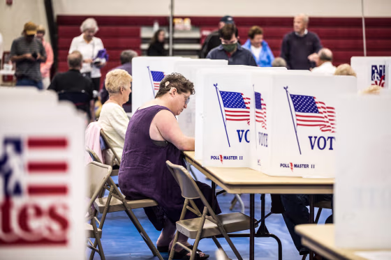 Image: New Hampshire Holds Its Midterm Primary Election