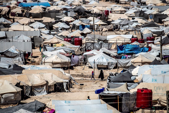 The al-Hol camp in al-Hasakeh governorate in northeastern Syria, on Aug. 8, 2019.