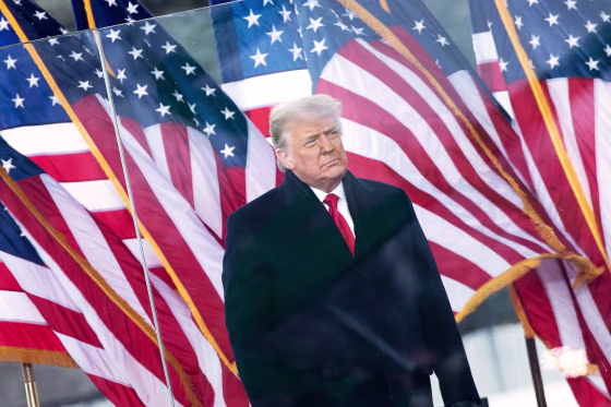 Then-President Donald Trump