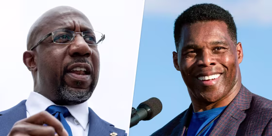 Sen. Raphael Warnock, Herschel Walker.
