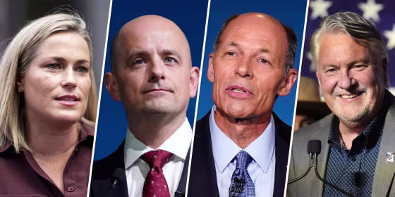 Tiffany Smiley, Evan McMullin, Mike Franken and Joe O'Dea.