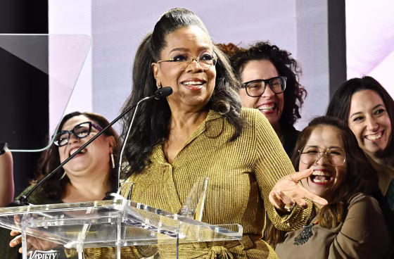 Oprah Winfrey speaks at Variety's Power of Women 