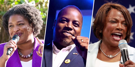 Stacey Abrams, Chris Jones, and Val Demings.