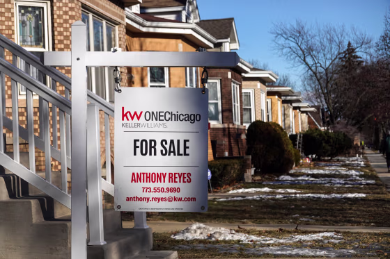 A home for sale in Chicago on Jan. 20, 2022.
