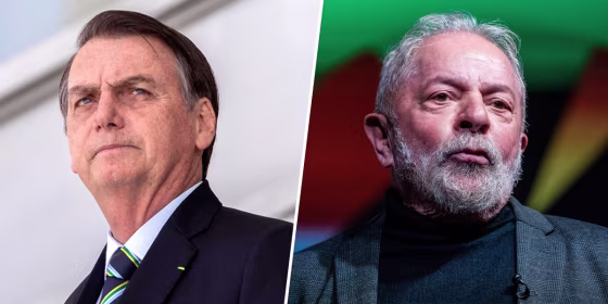 Jair Bolsonaro and Luiz Inácio Lula da Silva.