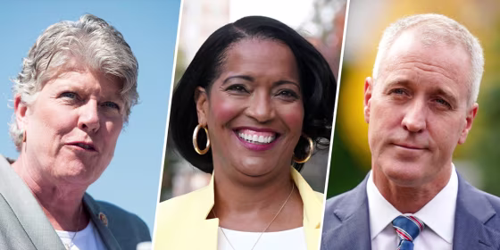 Reps. Julia Brownley, D-Calif., Jahana Hayes, D-Conn., and Sean Patrick Maloney, D-N.Y.