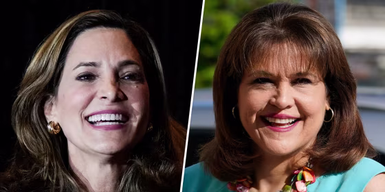 Maria Elvira Salazar and Annette Taddeo