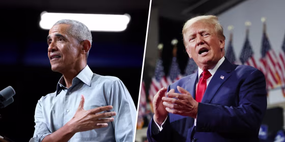 Former President Barack Obama and Former President Donald Trump