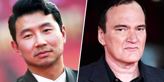 Simu Liu and Quentin Tarantino.