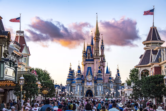 Crowds pack and fill Main Street at Walt Disney World in Orange County, Fla., on June 1, 2022. 