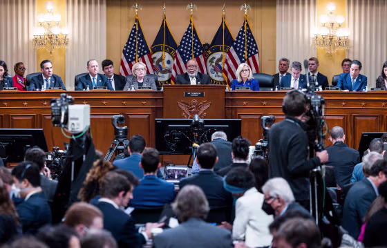 The committee's final public meeting on Capitol Hill on Dec. 19, 2022.