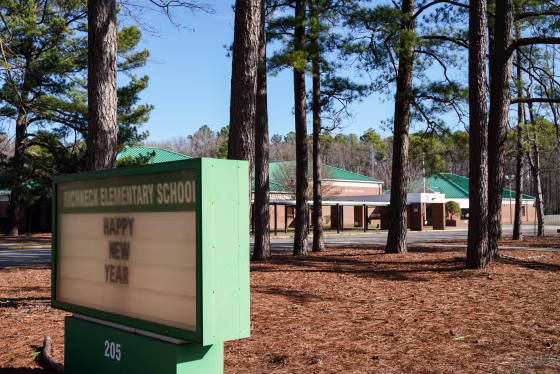 Richneck Elementary School in Newport News, Va., on Jan. 7, 2023.