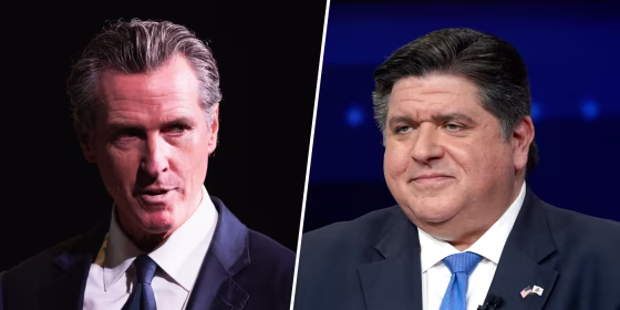 Gavin Newsom and J.B. Pritzker