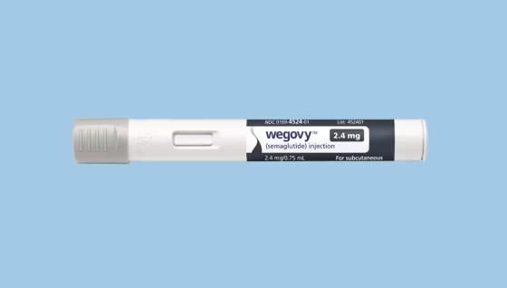 A Wegovy 2.4mg semaglutide injection pen.