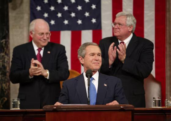 President George W. Bush Delivers State of the Union Address in 2003.