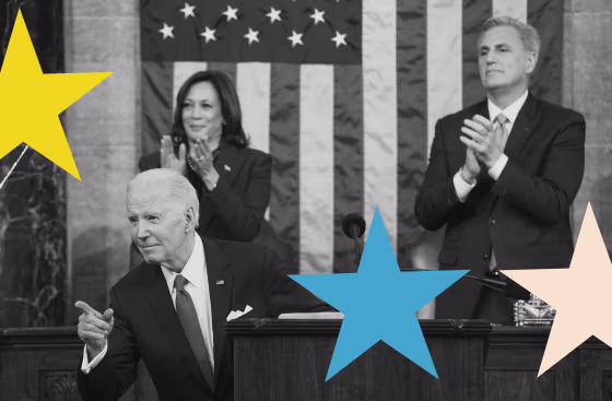 Image: President Joe Biden delivers the State of the Union address at the Capitol on Tuesday.