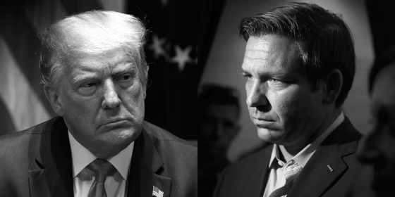 Donald Trump and Ron DeSantis.