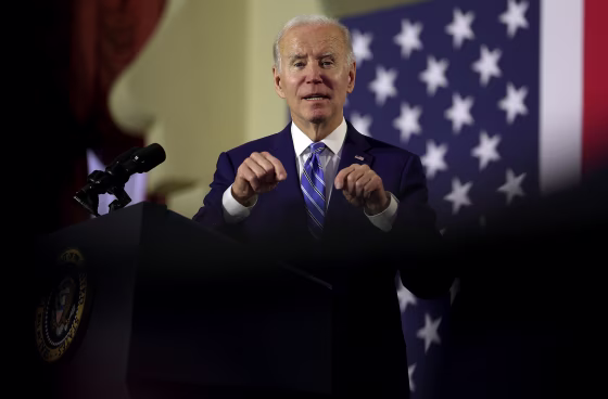 Joe Biden during an event to discuss Social Security and Medicare in Tampa, Fla.