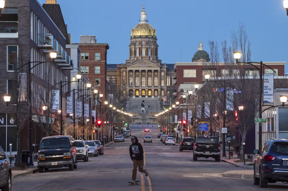 The Iowa State Capitol in Des Moines.