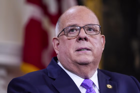Maryland Gov. Larry Hogan in Annapolis on Jan. 10, 2023.