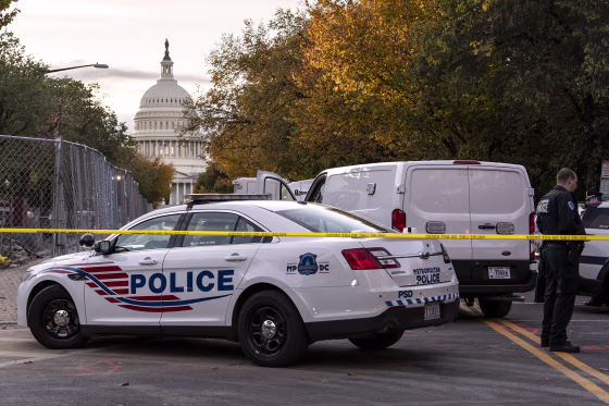 Washington Metropolitan Police near the Supreme Court and Capitol.