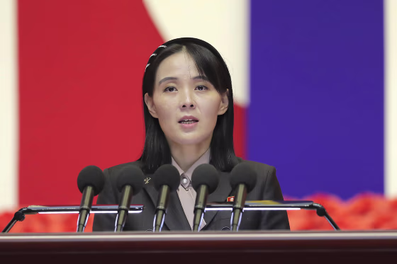 Kim Yo Jong, sister of North Korean leader Kim Jong-Un, in Pyongyang in August.