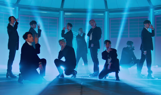 The Cantopop boy band Mirror in the music video for their English-language debut, “Rumours.”&nbsp;