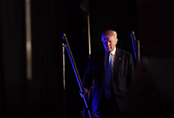 Donald Trump at a campaign rally in Manchester, N.H.