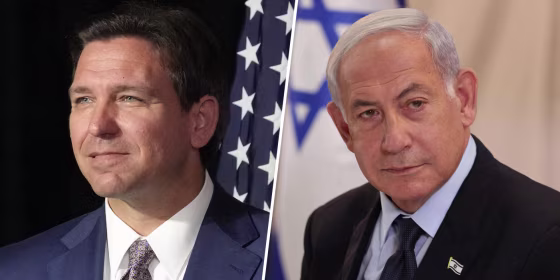 Ron Desantis and Benjamin Netanyahu. 