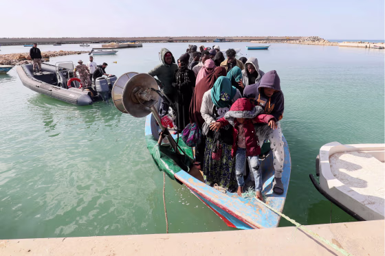 The Libyan coastguard recovered on April 25 the bodies of 11 migrants including a child after their Europe-bound boat sank off the North African country's coast, and came to the aid of survivors of the shipwreck who were able to swim to shore after the sinking.