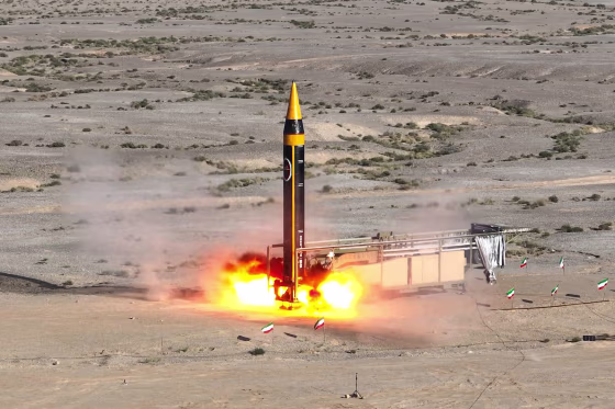 Iran's defence ministry unveiled a new ballistic missile with a range of 2,000 kilometres (1,242 miles) and a capacity to carry warheads weighing over a tonne.
