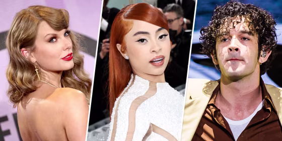 Taylor Swift, Ice Spice, Matty Healy.