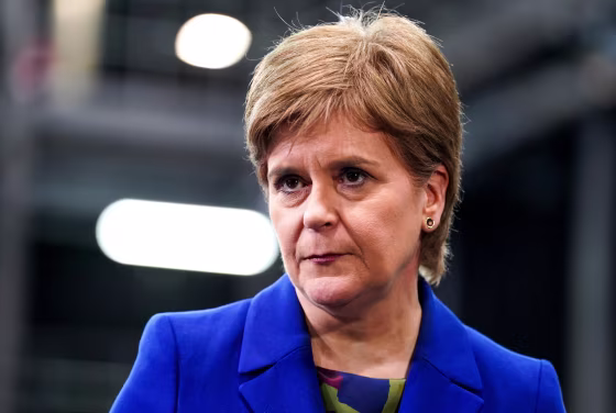 First Minister Nicola Sturgeon in Glasgow, Scotland, on Jan. 30, 2023.