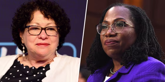  Justices Sonia Sotomayor and Ketanji Brown Jackson.