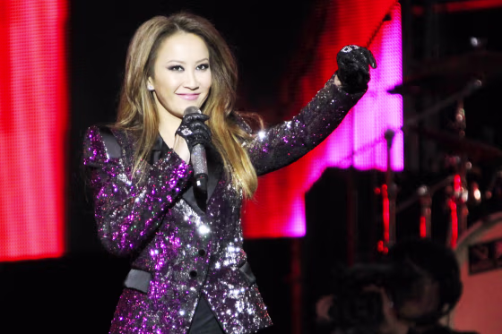Coco Lee performing in Beijing,