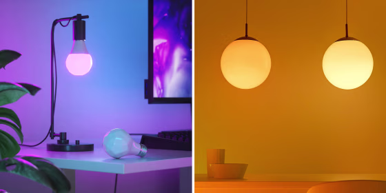 Smart bulbs can fit into all kinds of different light fixtures.