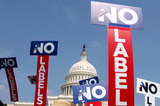 A No Labels rally on Capitol Hill in 2011.