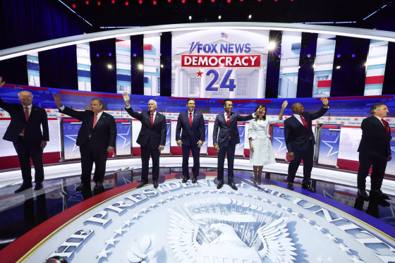 Presidential Hopefuls Square Off In First GOP Debate