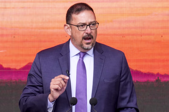 Arizona Secretary of State Adrian Fontes in Phoenix on Jan. 5, 2023.