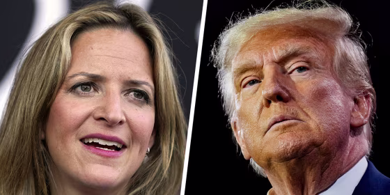 Michigan Secretary of State Jocelyn Benson and former President Donald Trump. 