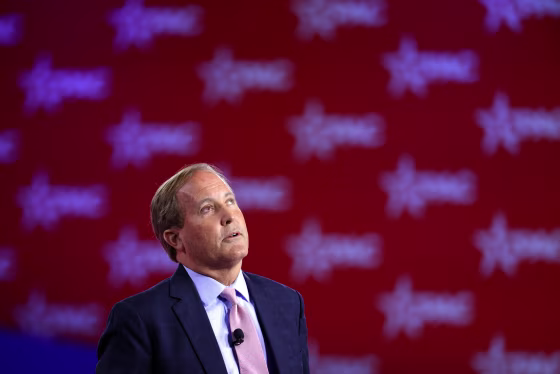 Texas Attorney General Ken Paxton at CPAC in Dallas in 2022.