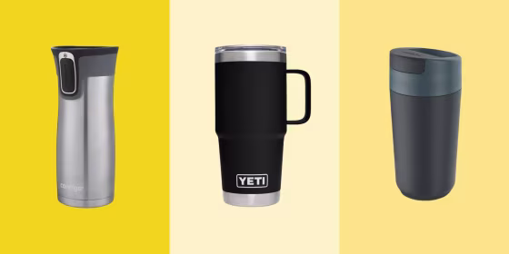 Travel coffee mugs and water bottles are often made with stainless steel to keep your beverages hot and cold for hours.