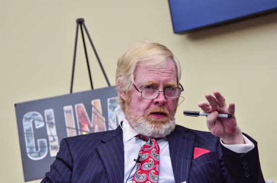 Brent Bozell, founder and president of the Media Research Center, speaks during the "Climate Hustle" panel discussion in 2016 in Washington, D.C.
