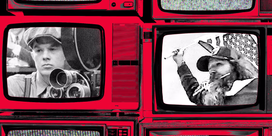 Photo Illustration: An image of Paul Belosic as a background actor in "The Artist" and on FBI footage from the Jan. 6 riots