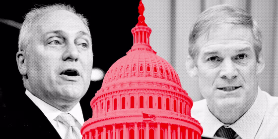 Photo Illustration: Steve Scalise and Jim Jordan