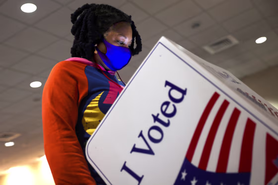 In-person absentee ballot at the Charleston County Public Library