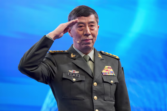 Chinese Defense Minister Li Shangfu in Singapore.