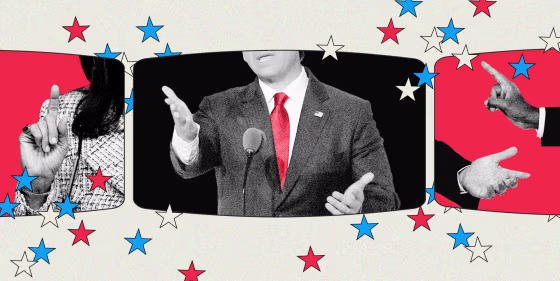 Photo Illustration: GOP candidates