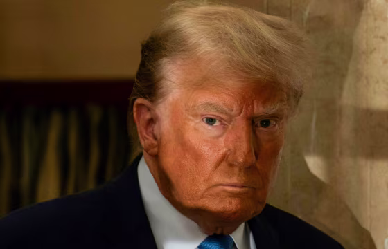 Former President Donald Trump at New York Supreme Court.